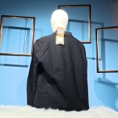 Burberry男士B字刺绣长袖Polo衫
